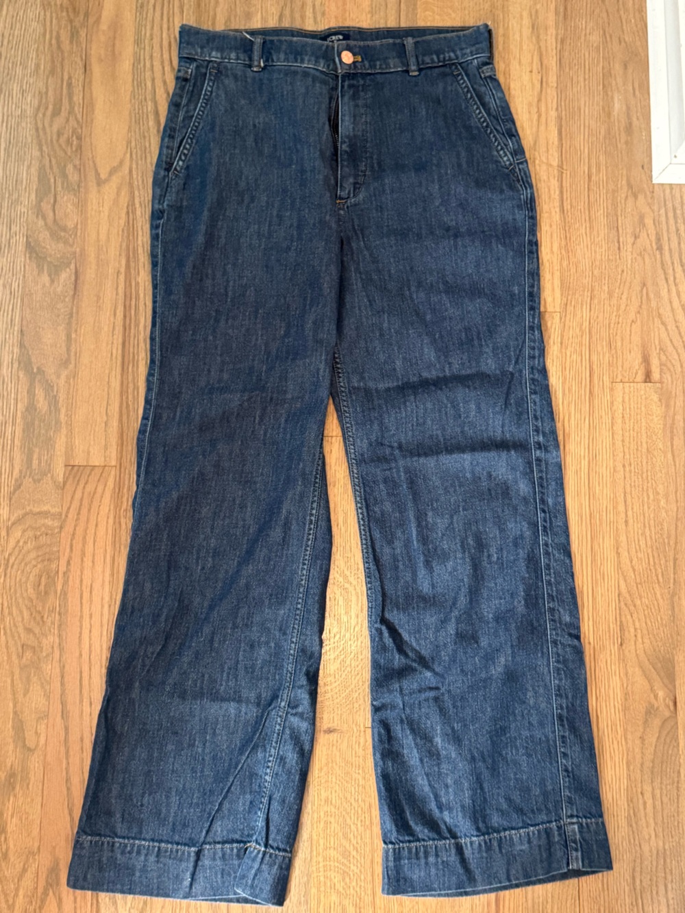 J Crew Women’s High Waisted Dark Blue Denim Jeans